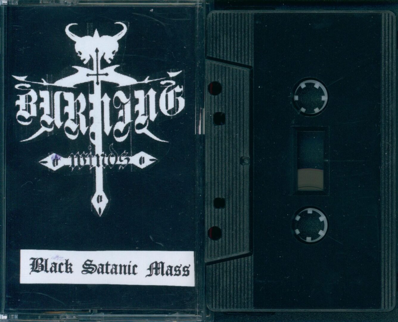 Burning Winds— Black Satanic Mass Music Cassette Tape 2023 Heidens Hart None