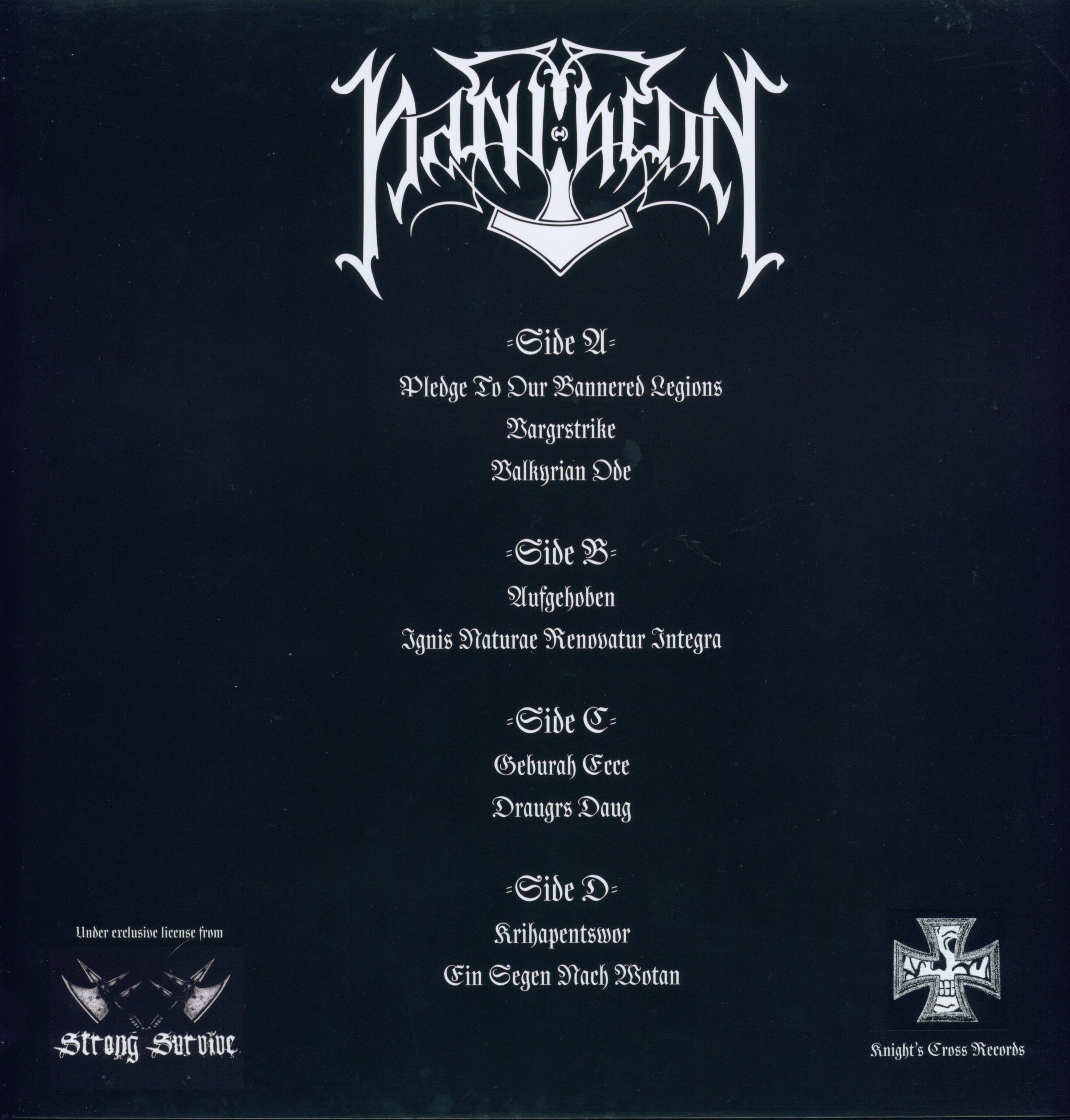 Pantheon— Krihapentswor LP Album 2024 Knight's Cross Records M24002 - Image 2